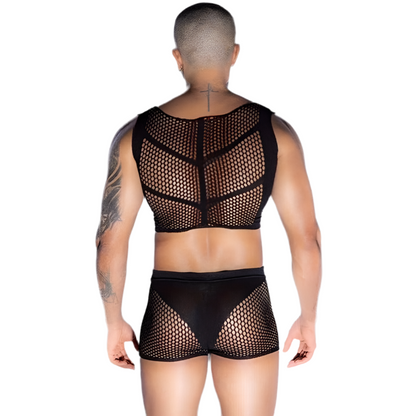 Erotic Two Piece Mesh Wear