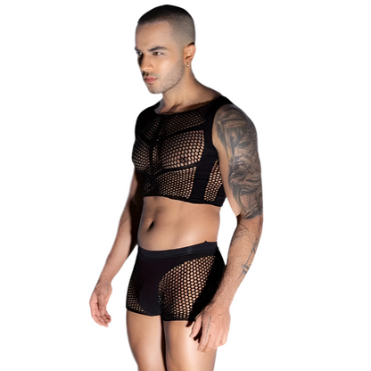 Erotic Two Piece Mesh Wear