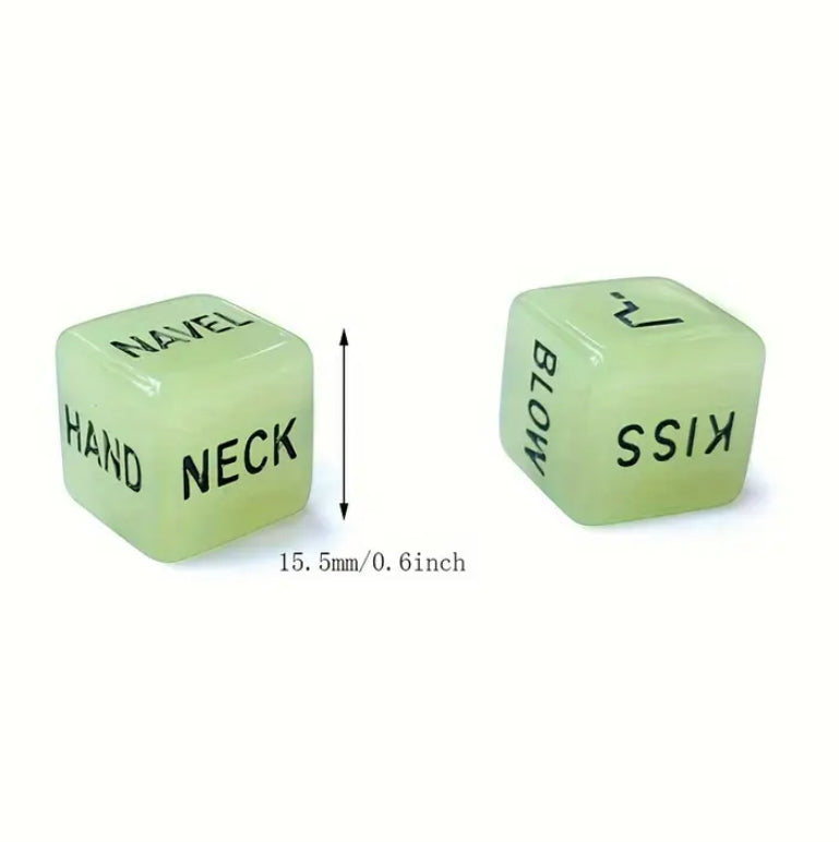 1 Pair Luminous Erotic Dice