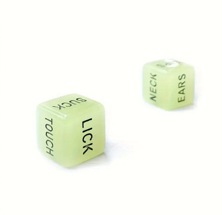 1 Pair Luminous Erotic Dice