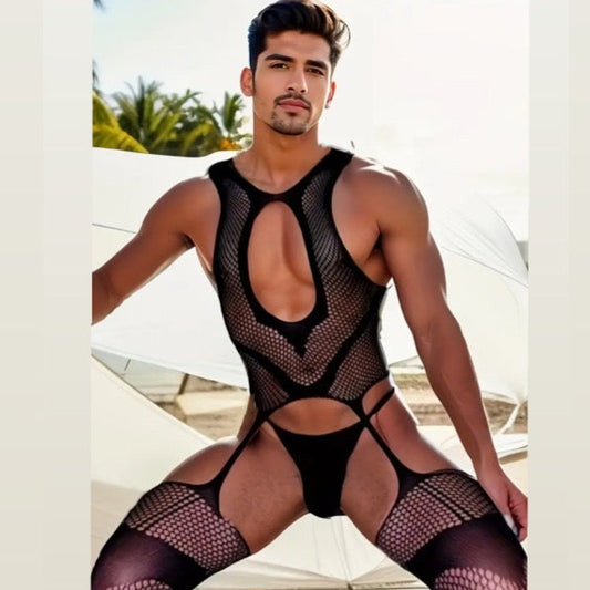 Sexy Lingerie Exotic Net Bodysuit
